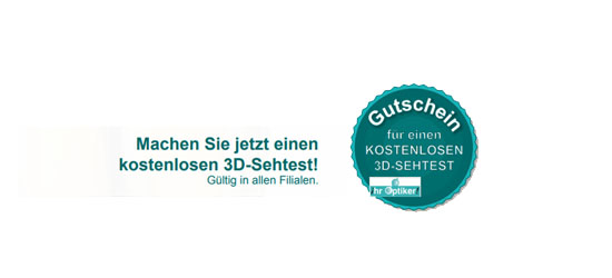 Kostenloser 3-D Test!